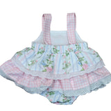 Tea Time Vintage Inspired Lace Trim Romper & Dress