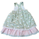 Girly Little Goose French Knot Romper & Dress