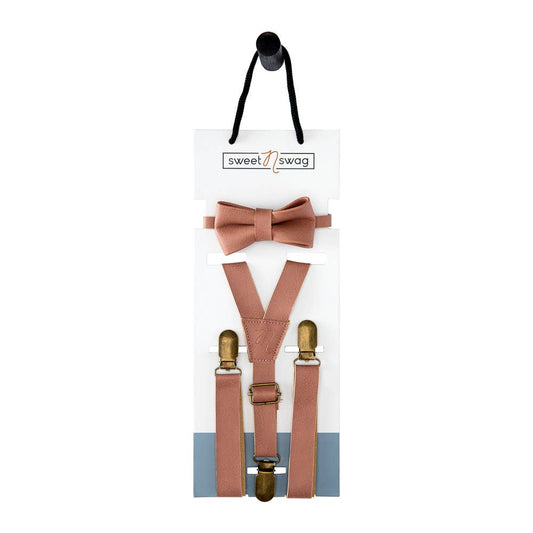 Bow Tie + Suspender Set  |Baby accessory, baby boy