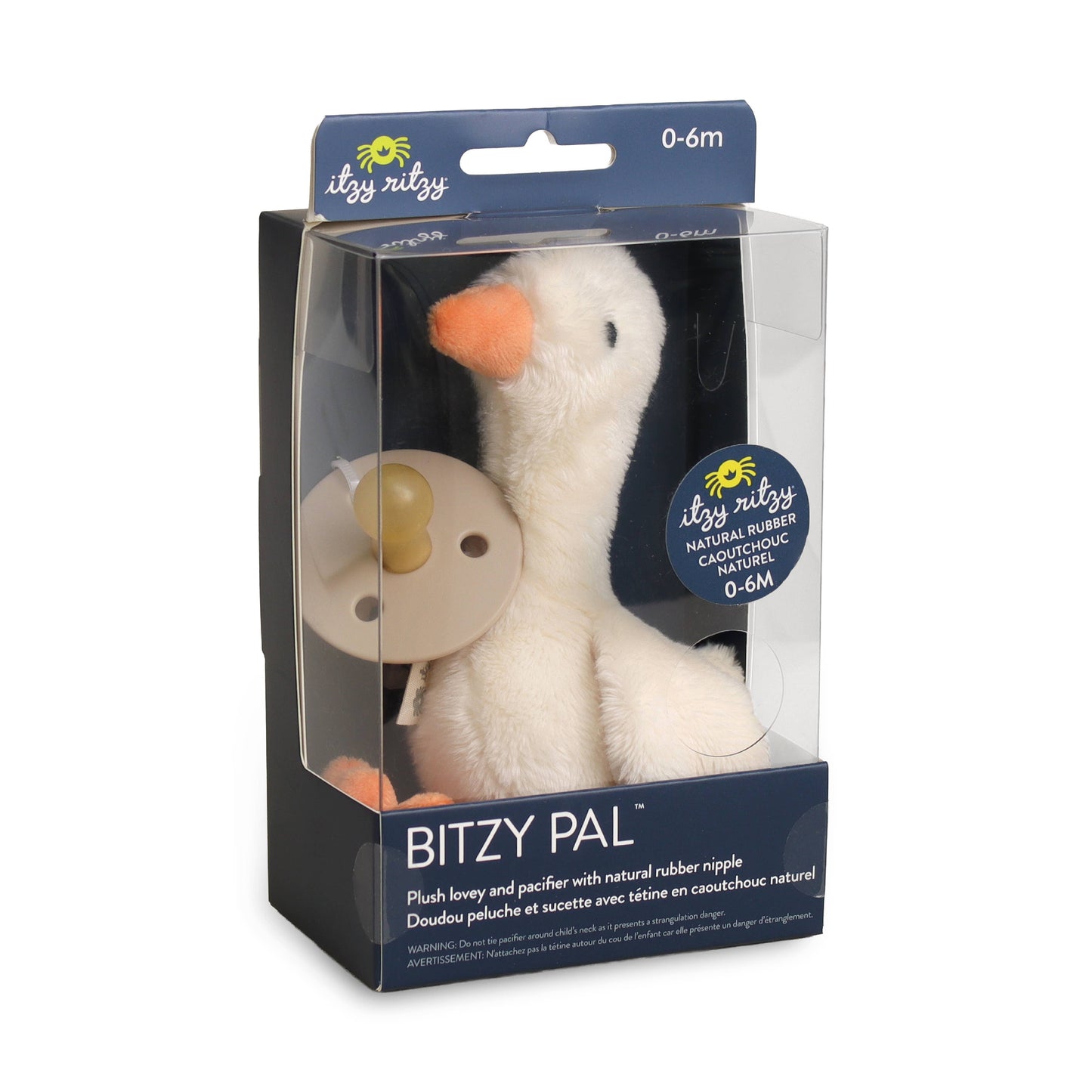 *NEW OPTIONS* Bitzy Pal Natural Rubber Pacifier & Plush