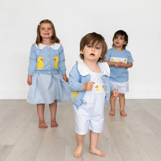 Rubber Duckie Cardigan Gender Neutral