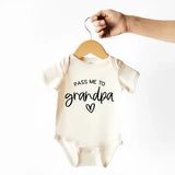 Pass Me to Grandpa Baby Bodysuit | New Baby Gifts
