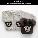 Brown Bear Knit Beanie Hat for Babies, Toddlers & Kids