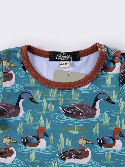 Blue Mallard Romper