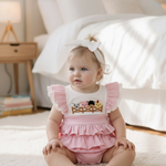 Farm Animal Embroidered Ruffle Bodysuit