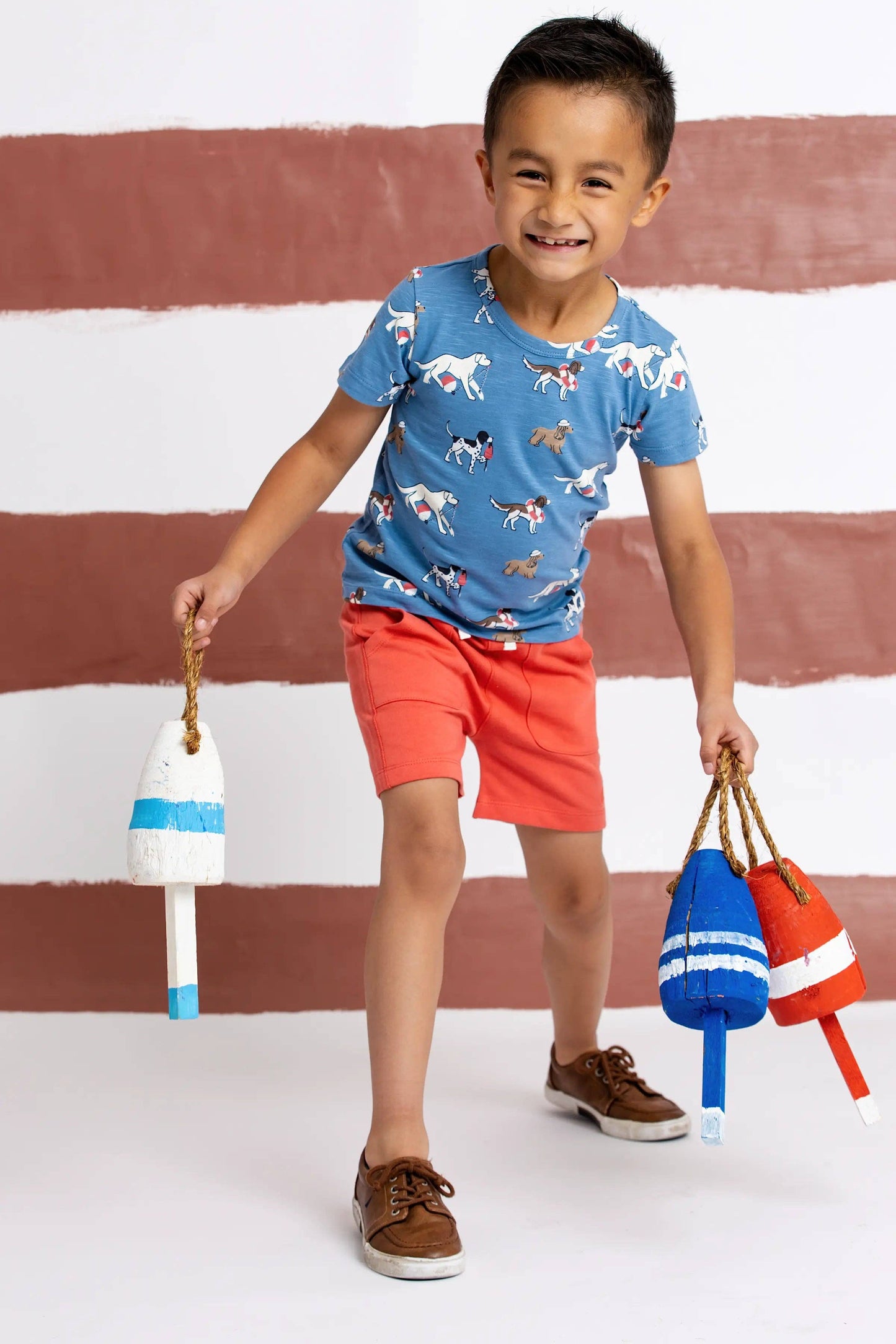 Kids Short Sleeve Crewneck Tee | Nantucket Pups