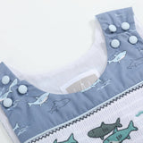 Shark Print Smocked JonJons