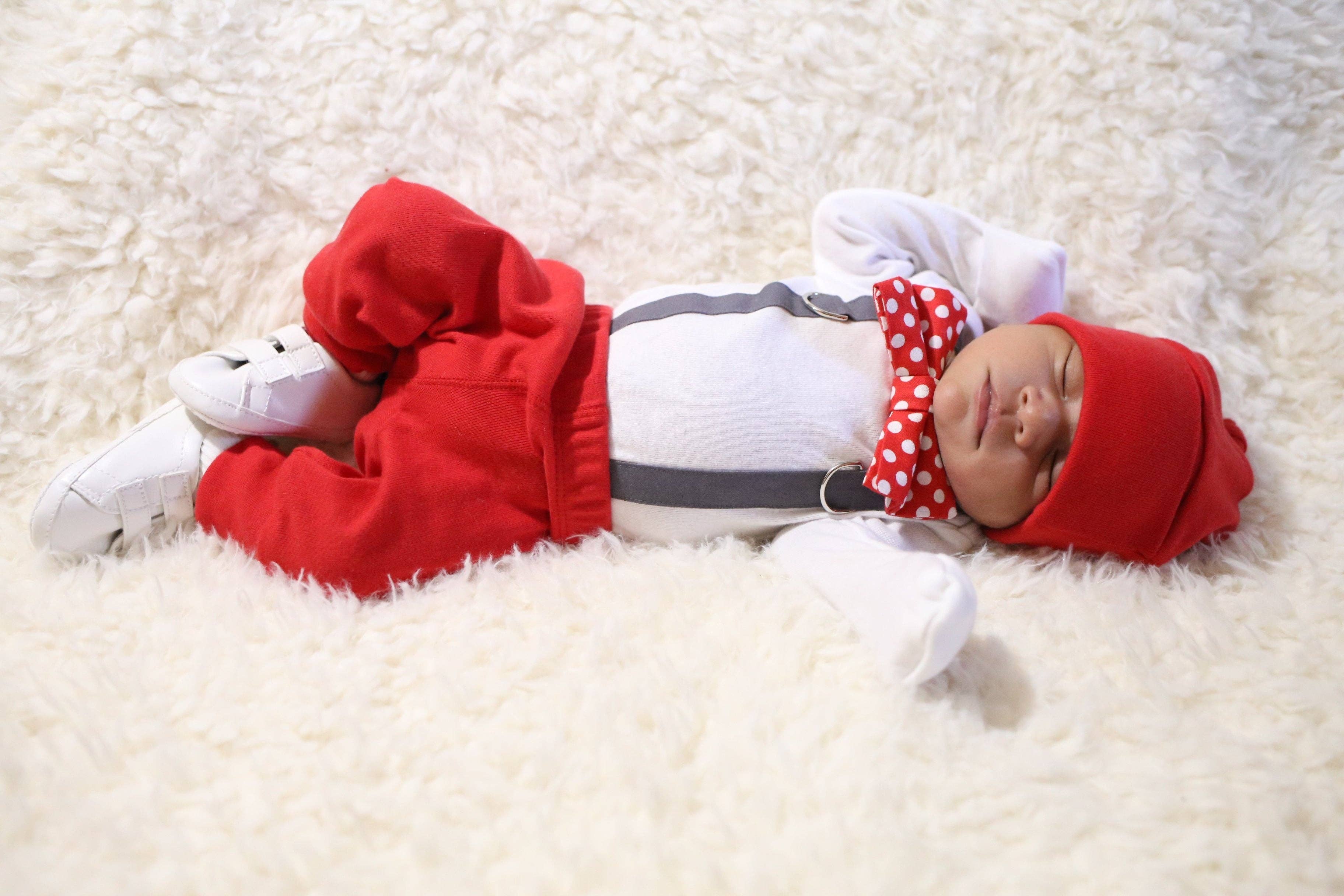 Red Classic Baby Pants