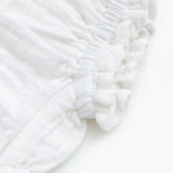 Two-Piece Gauze Smocked Set White
