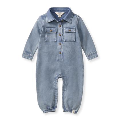 Button Pocket Infant Jumpsuit