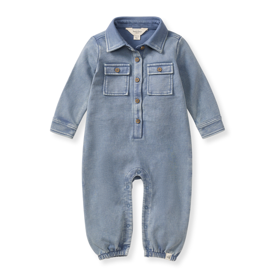 Button Pocket Infant Jumpsuit