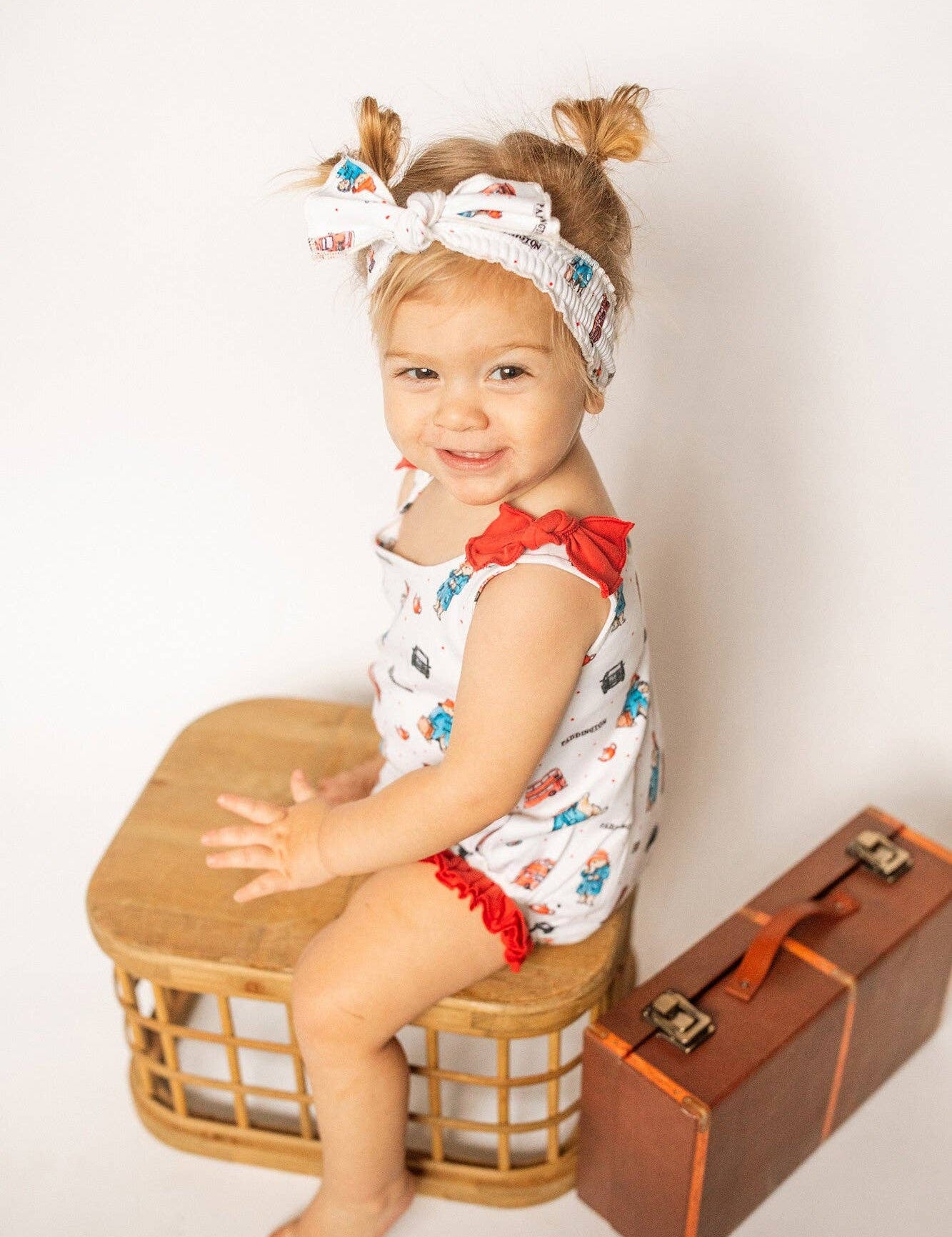 London Paddington™ | Organic Bowtie Shoulder Bodysuit
