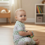 Howdy Patchwork Baby Romper