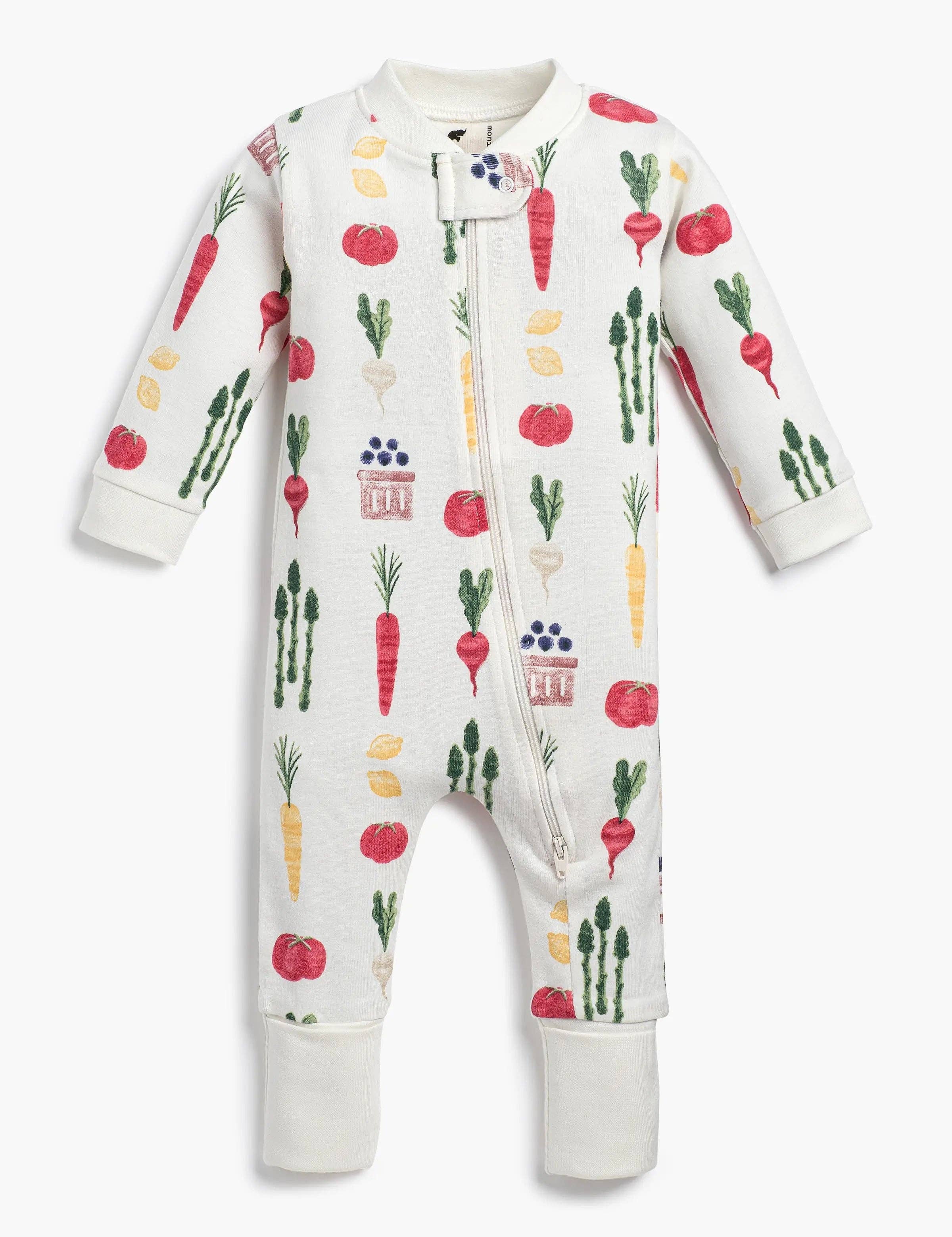 One-Piece Baby Pajamas | Farmers Market Haul