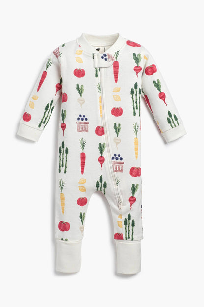 One-Piece Baby Pajamas | Farmers Market Haul