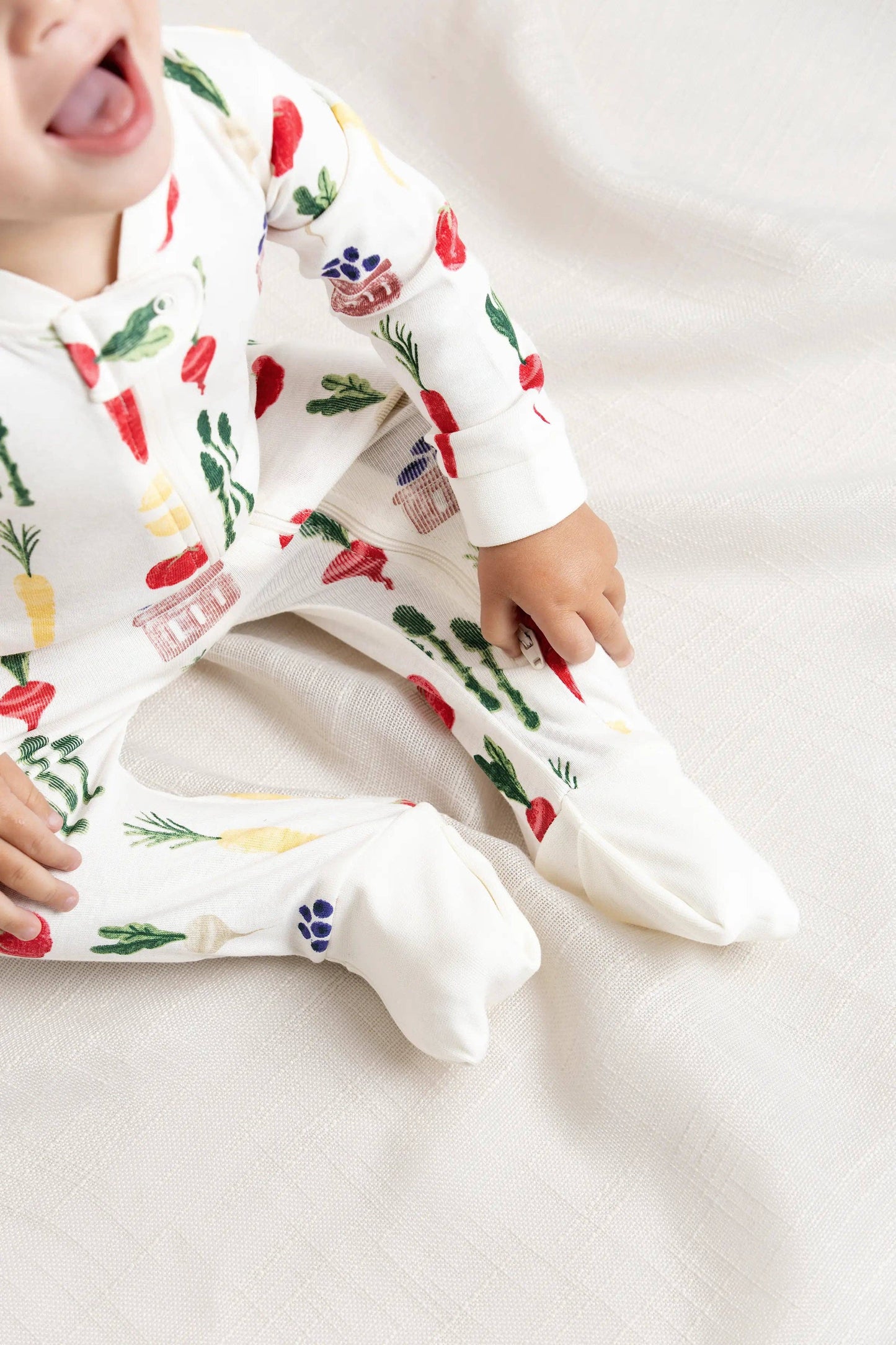 One-Piece Baby Pajamas | Farmers Market Haul