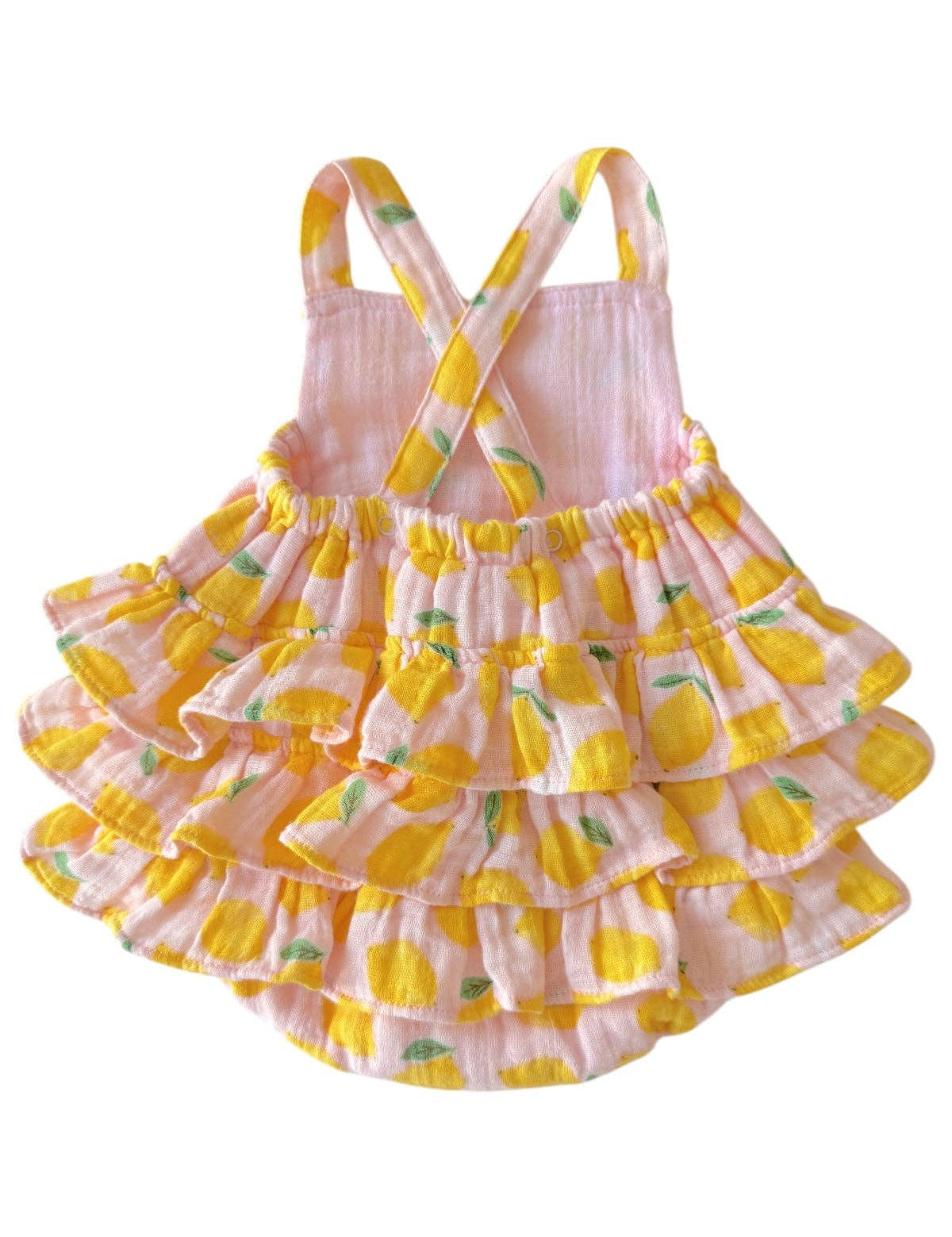 Lemon Sorbet / Muslin Ruffle Sunsuit
