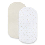 Golden Bee Organic Cotton BEESNUG® Fitted Bassinet Sheet 2 Pack