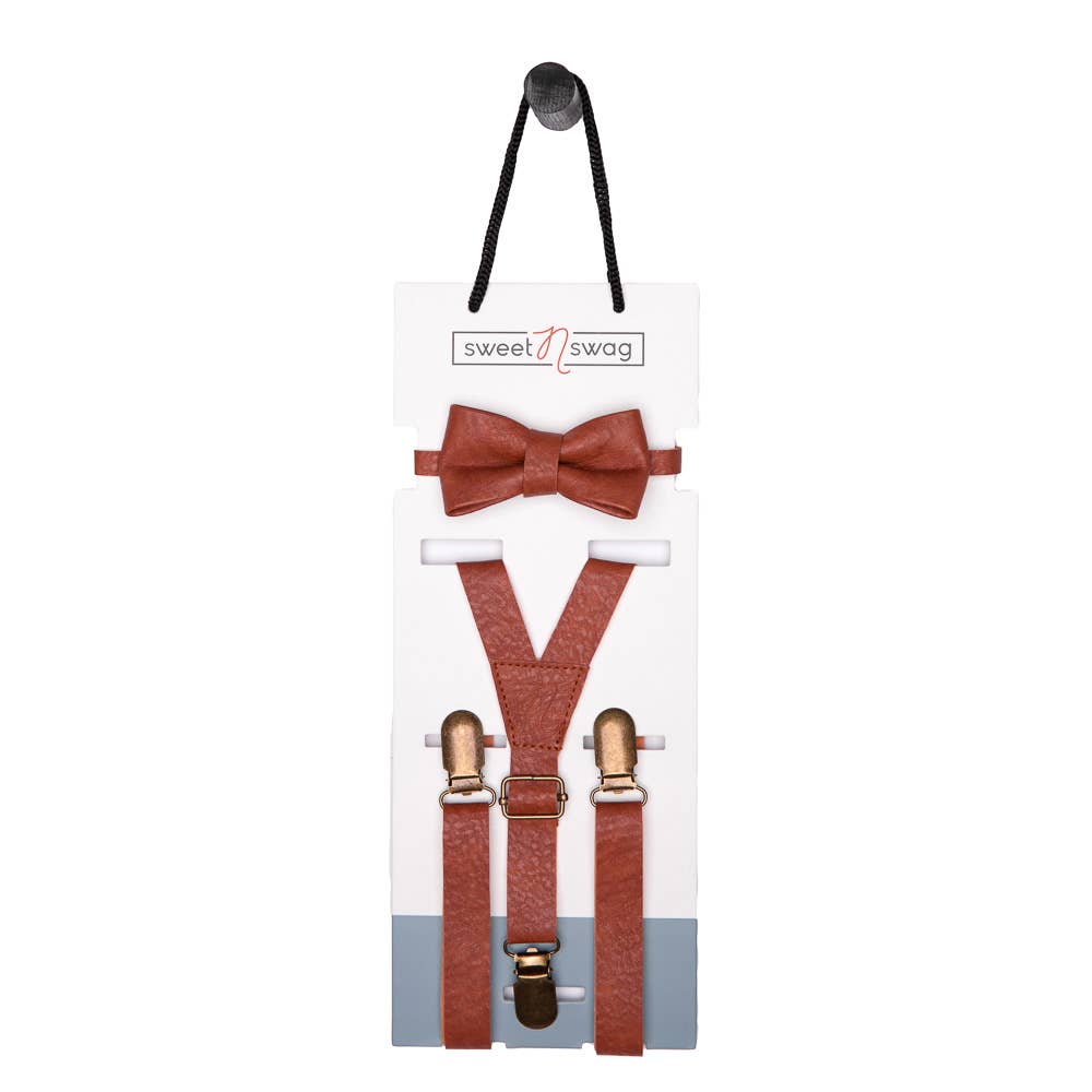 Bow Tie + Suspender Set  |Baby accessory, baby boy
