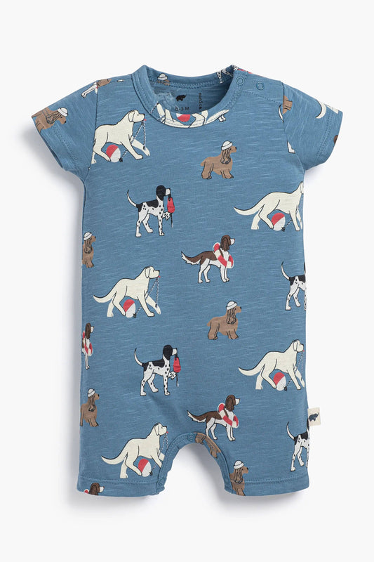 Baby Slub Shorty Romper | Nantucket Pups