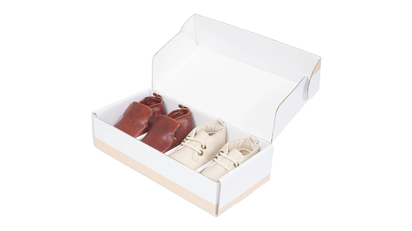 MOX BOX DUO | Baby shower, gift, baby shoes, toddler shoes