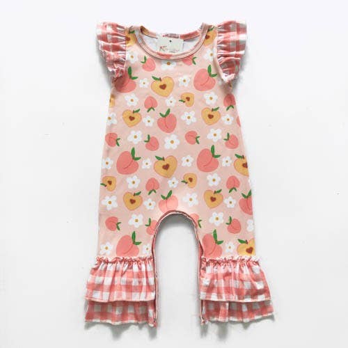 Peach Blossom Baby Romper