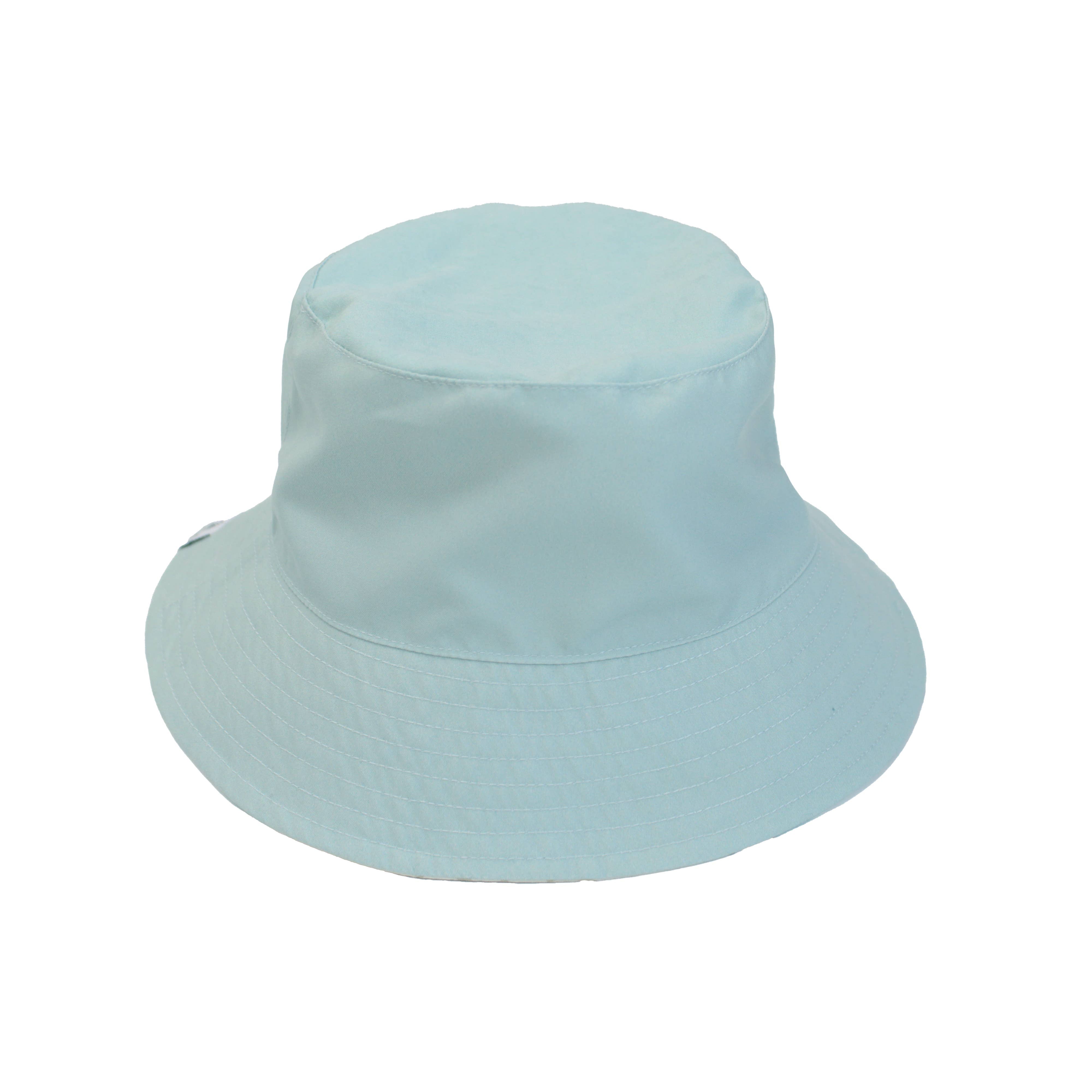 Blue Plaid Reversible Bucket Hat