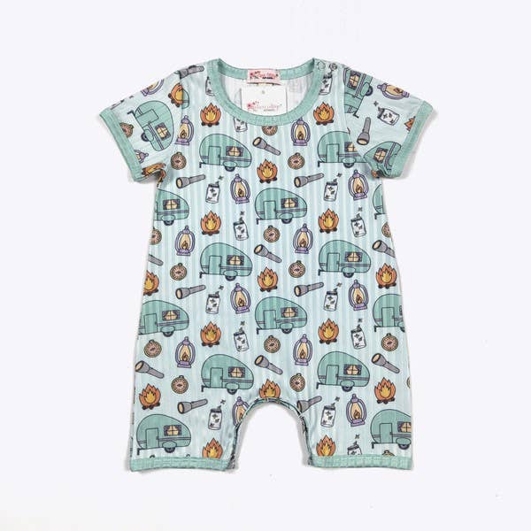 Campfires & Fireflies Romper 0 6mo