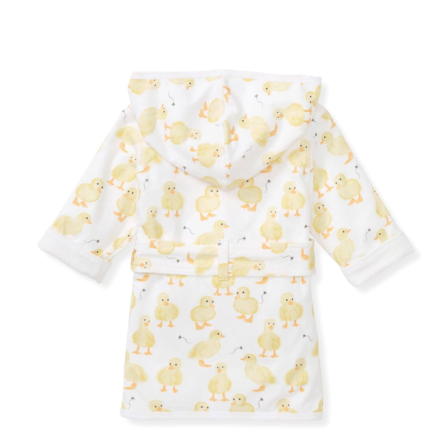 Organic Cotton Knit Terry Hooded Robe - Little Ducks