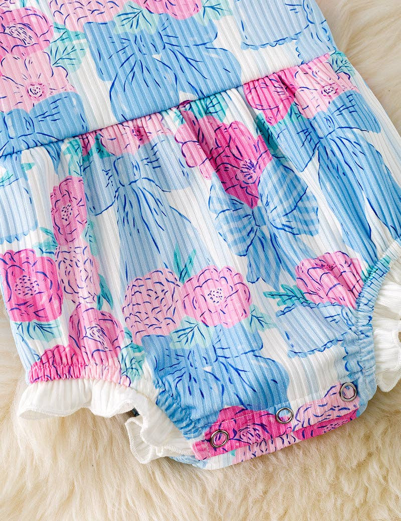 Floral Coquette Ruffle Romper