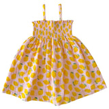 Lemon Sorbet / Muslin Smocked Tube Dress