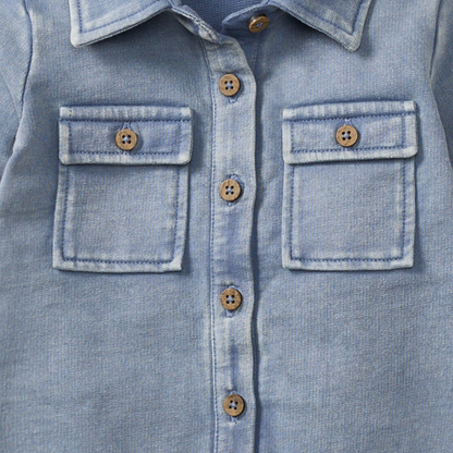 Button Pocket Infant Jumpsuit