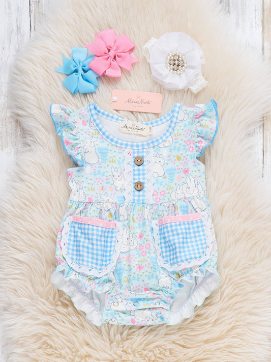 Bunny Meadow Pocket Ruffle Bubble