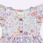 Orchid Petals Gingham Dress
