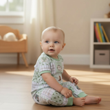 Howdy Patchwork Baby Romper