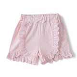 Toddler Girls’ Floral Ruffle Sleeve Top & Lace Trim Shorts Set