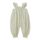Seersucker Organic Baby Girl Jumpsuit