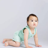 Henley Shortie Set & Bodysuit Green Cactus