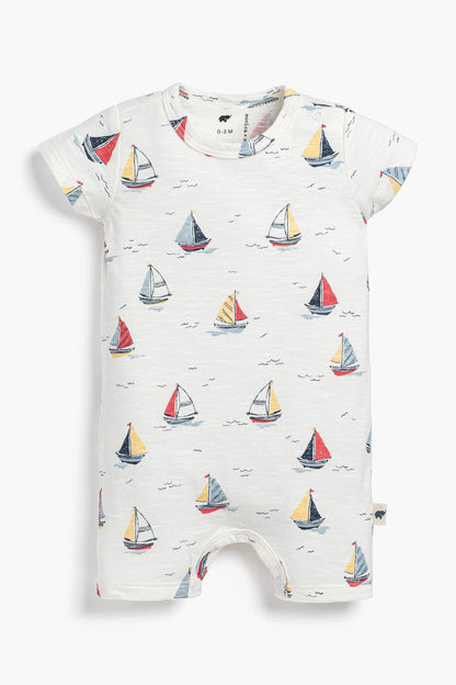 Baby Slub Shorty Romper | Little Skippers