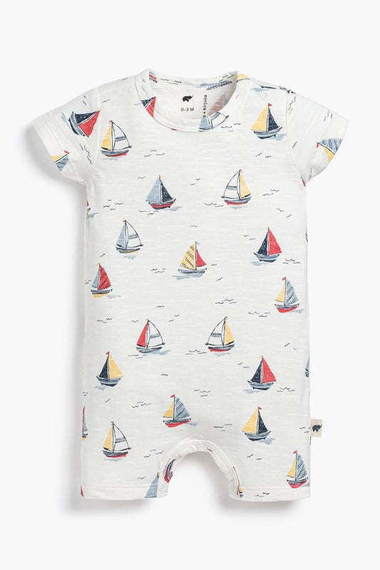 Baby Slub Shorty Romper | Little Skippers
