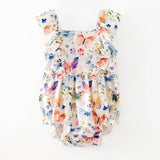 Butterfly Garden Ruffle Infant Romper