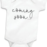 Pregnancy Announcement Onesie – Coming Soon Baby Bodysuit