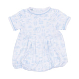 Wild West Toile Bubble - Light Blue