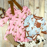 Cowboy Boots Infant Romper: Fall 2025 Western Baby Clothes
