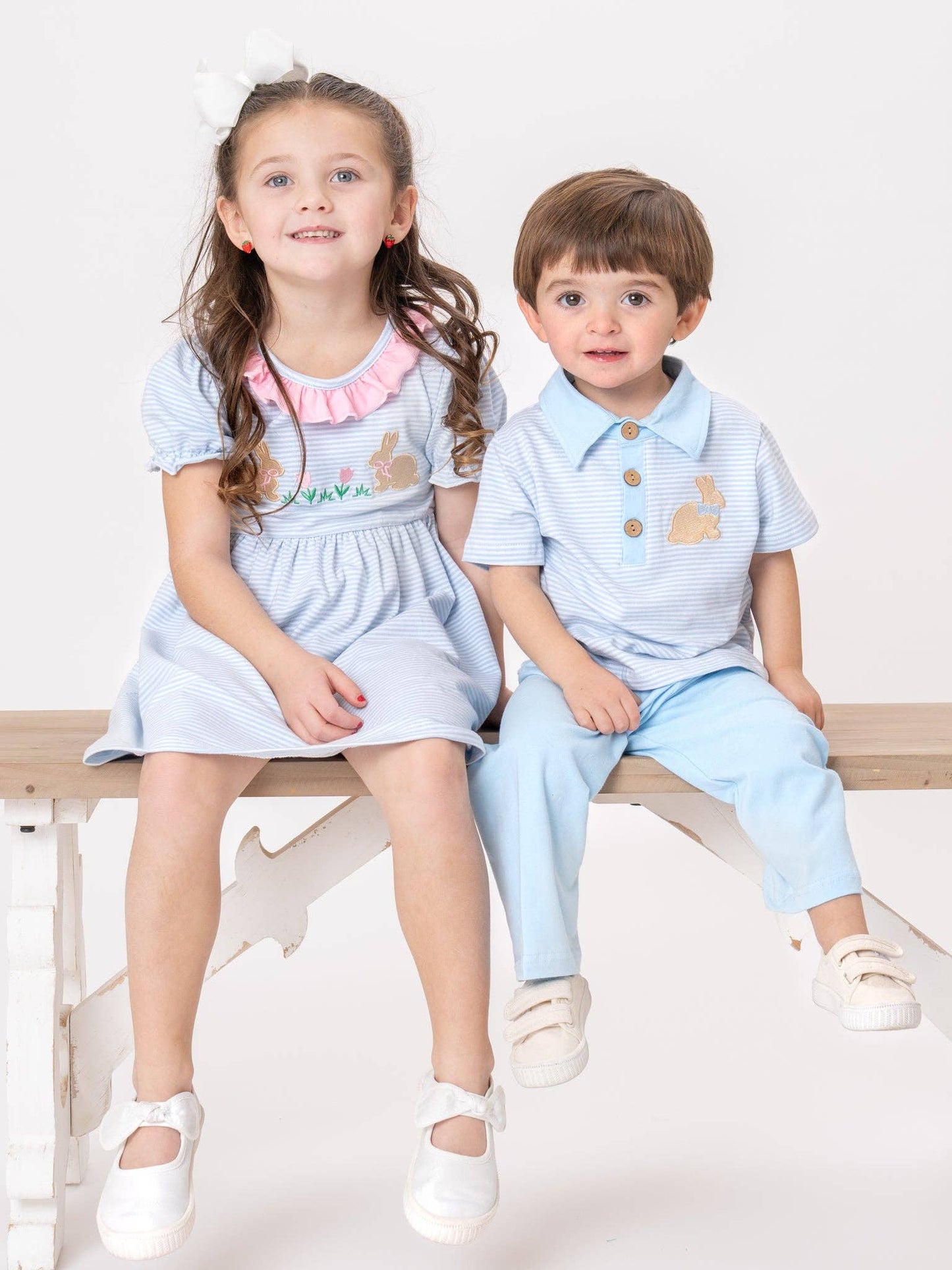 Picnic Hop Embroidered Cotton Outfit