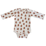 Gingerbread / Organic Pointelle Long Sleeve Bodysuit