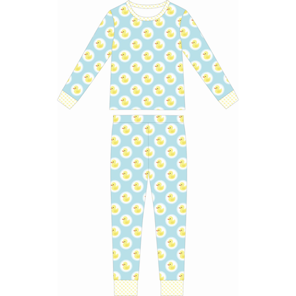 Rubber Duckie Two Piece Bamboo Sleeper Set