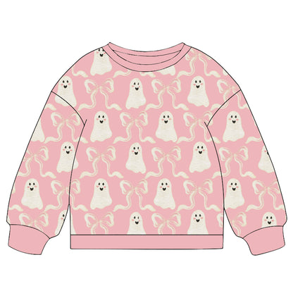 Ribbon Ghost | Kids Fall + Halloween Sweatshirt