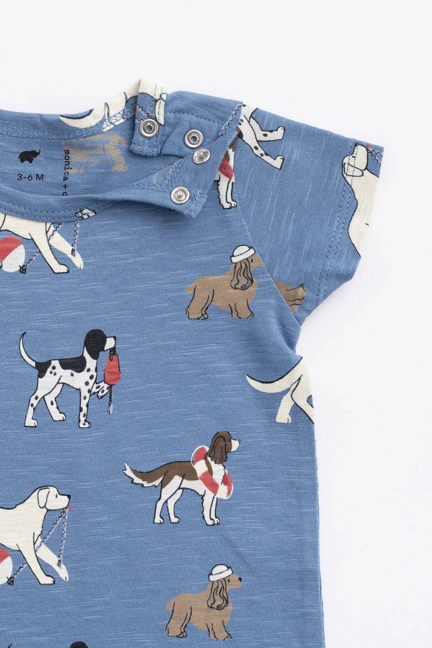 Baby Slub Shorty Romper | Nantucket Pups