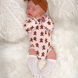 Blush Gingerbread / Organic Pointelle Long Sleeve Bodysuit